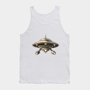 Funny Flying Saucer Tank Top